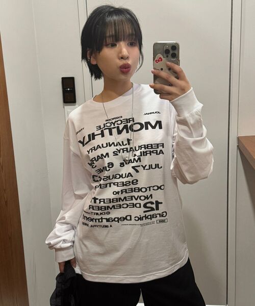 DURTの「MONTHLY LONG SLEEVE TEE (WHITE)(Tシャツ/カットソー・レディース・その他・SMALL/MEDIUM/LARGE/X-LARGE)」の6枚目の写真