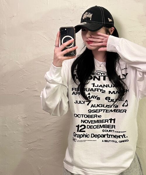DURTの「MONTHLY LONG SLEEVE TEE (WHITE)(Tシャツ/カットソー・レディース・その他・SMALL/MEDIUM/LARGE/X-LARGE)」の4枚目の写真