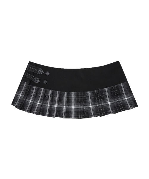 LARTIGENT(ラーティゼン)の「L19 CHECK PLEATS WRAP SET(BLACK)(その他パンツ・レディース・その他・SMALL/MEDIUM)」の6枚目の写真