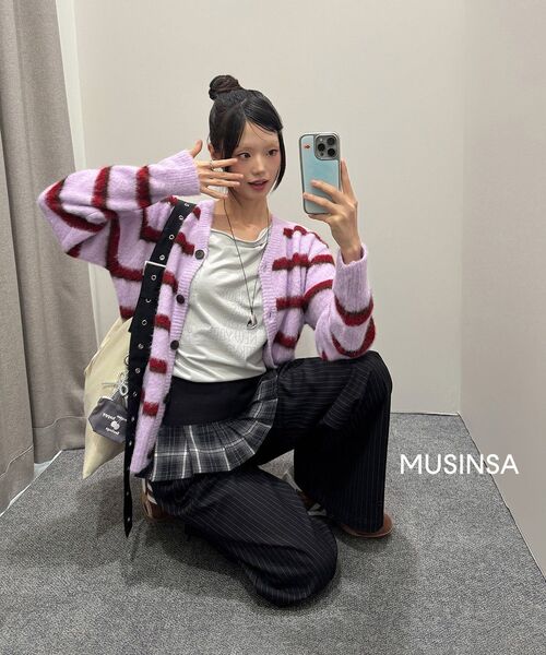 LARTIGENT(ラーティゼン)の「L19 CHECK PLEATS WRAP SET(BLACK)(その他パンツ・レディース・その他・SMALL/MEDIUM)」の11枚目の写真