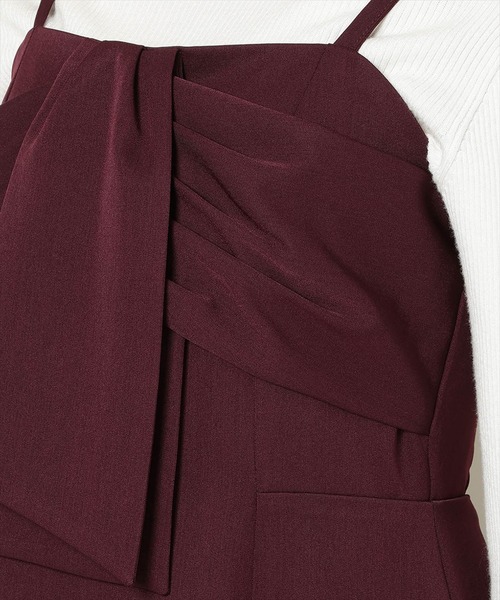 WILLSELECTION（ウィルセレクション）の「リボンデザインIラインワンピース（ワンピース・レディース・ブラウン系その他/ボルドー/チャコールグレー・FREE）」の11枚目の写真