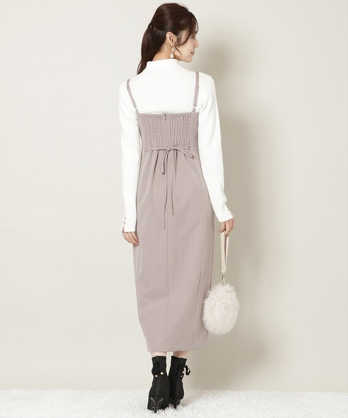 WILLSELECTION（ウィルセレクション）の「リボンデザインIラインワンピース（ワンピース・レディース・ブラウン系その他/ボルドー/チャコールグレー・FREE）」の16枚目の写真