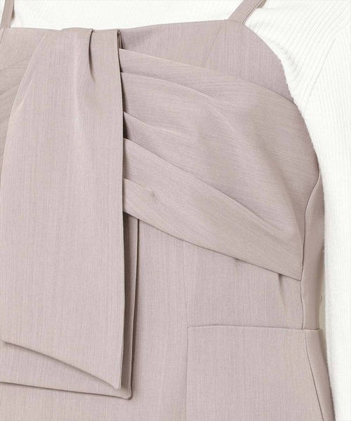 WILLSELECTION（ウィルセレクション）の「リボンデザインIラインワンピース（ワンピース・レディース・ブラウン系その他/ボルドー/チャコールグレー・FREE）」の18枚目の写真