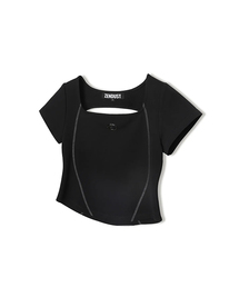 Mabelle Back Hole T-Shirt BLACK