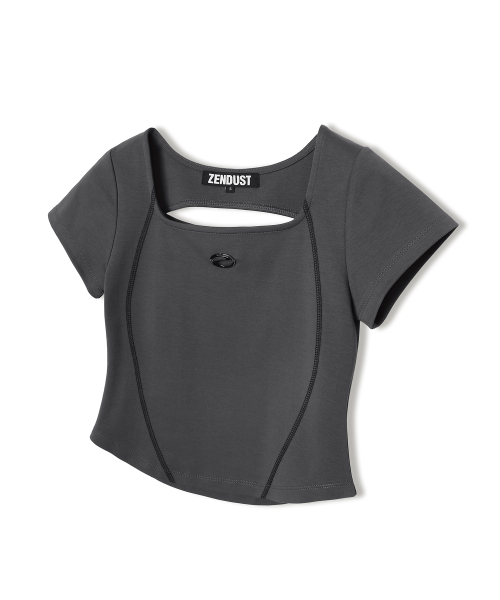 ZENDUST（ジェンダスト）の「Mabelle Back Hole T-Shirt BLACK（Tシャツ/カットソー・レディース・ブラック・SMALL/MEDIUM）」の2枚目の写真