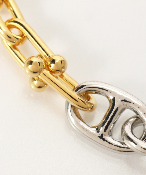 Jieda(ジエダ)の「JIEDA / ジエダ SWITCHING BRACELET-B(ブレスレット・メンズ・ゴールド/シルバー・FREE)」の4枚目の写真