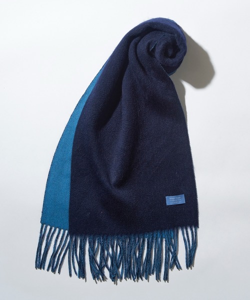 マフラー（カレッジ）ブルー・ネイビー　売り切りたいので多少のお値下げします STASH×CASIO / LOGO MUFFLER | CASIO