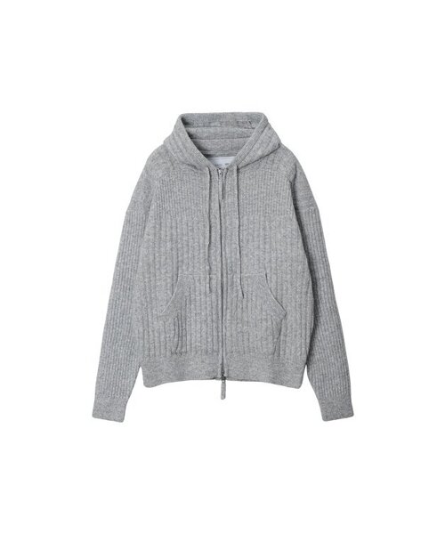 FDR(エフディーアール)の「Souffle Varigated Rib Hood Zip Up_Melange Green(ニット/セーター・メンズ・その他・LARGE/MEDIUM/SMALL)」の2枚目の写真