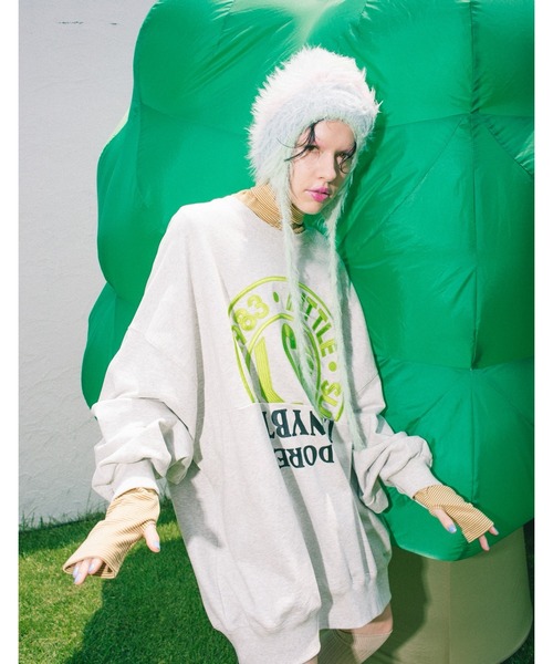 Little sunny bite(リトルサニーバイト)の「【Little Sunny Bite】logo sweat top(スウェット・レディース・ピンク/ブラック・MEDIUM/SMALL)」の20枚目の写真