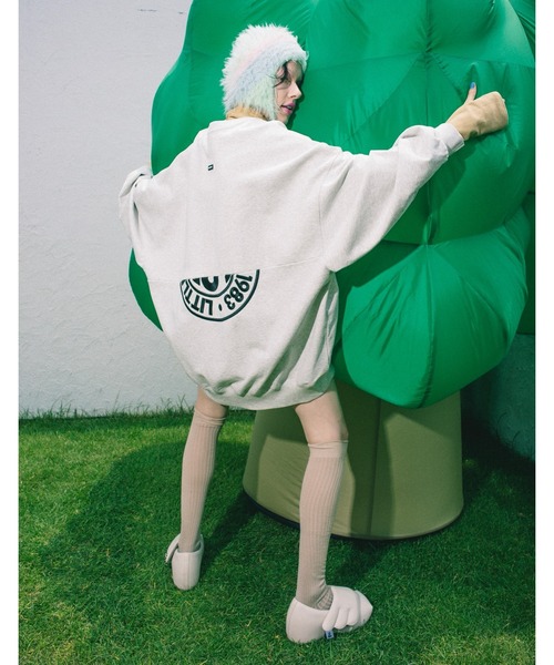 Little sunny bite(リトルサニーバイト)の「【Little Sunny Bite】logo sweat top(スウェット・レディース・ピンク/ブラック・MEDIUM/SMALL)」の21枚目の写真