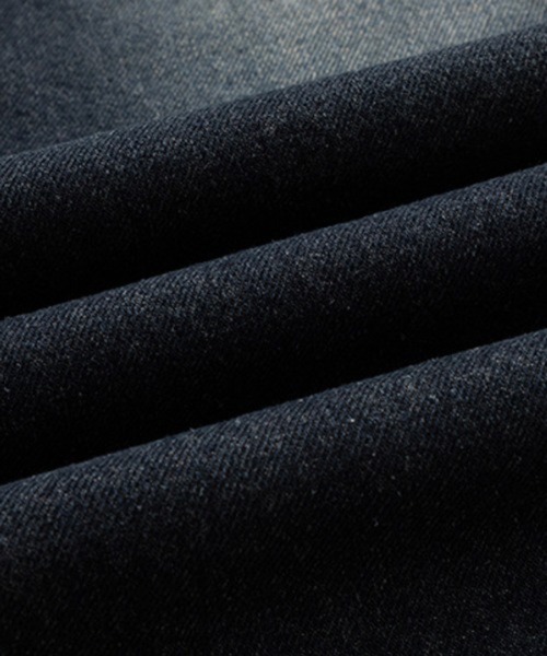 NOWLE(ノウル)の「【NOWLE】ヴィンテージウォッシュ ノーカラー ショート デニム ジャケット(デニムジャケット・メンズ・ダークインディゴブルー・LARGE/MEDIUM/X-LARGE)」の7枚目の写真