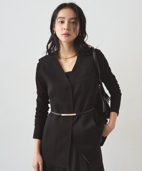 【ベージュ】【Loungedress】ボンディングジレ LOUNGEDRESS（ラウンジドレス）の「ボンディングジレ（ベスト）」 - WEAR