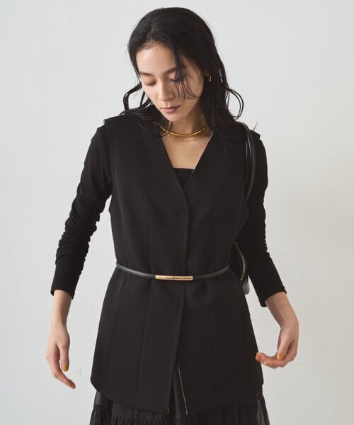 【ベージュ】【Loungedress】ボンディングジレ Loungedress】ボンディングジレ[品番：PALW0008237]｜PAL GROUP OUTLET