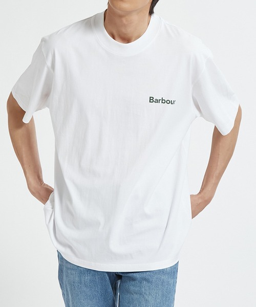 Barbour(バブアー)の「【Barbour】barbour crossby archive logo os t-shirt(Tシャツ/カットソー・メンズ・ネイビー/ブラック/ホワイト/オリーブ・40/38/36/34/42)」の5枚目の写真