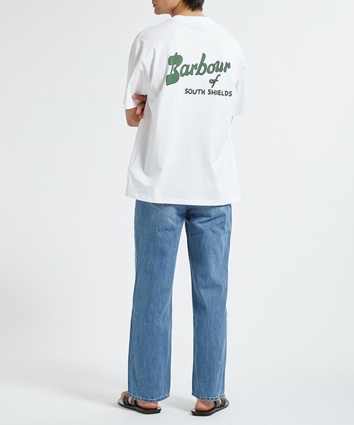 Barbour(バブアー)の「【Barbour】barbour crossby archive logo os t-shirt(Tシャツ/カットソー・メンズ・ネイビー/ブラック/ホワイト/オリーブ・40/38/36/34/42)」の8枚目の写真