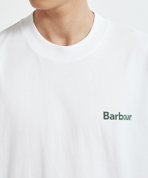 Barbour(バブアー)の「【Barbour】barbour crossby archive logo os t-shirt(Tシャツ/カットソー・メンズ・ネイビー/ブラック/ホワイト/オリーブ・40/38/36/34/42)」の9枚目の写真