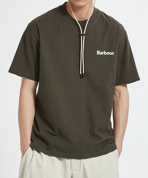 Barbour(バブアー)の「【Barbour】barbour crossby archive logo os t-shirt(Tシャツ/カットソー・メンズ・ネイビー/ブラック/ホワイト/オリーブ・40/38/36/34/42)」の13枚目の写真