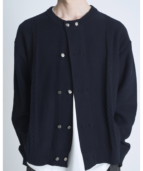POKER FACE（ポーカーフェイス）の「BELLO CARDIGAN DARK NAVY（ニット/セーター・レディース・その他・46/48/50）」の2枚目の写真