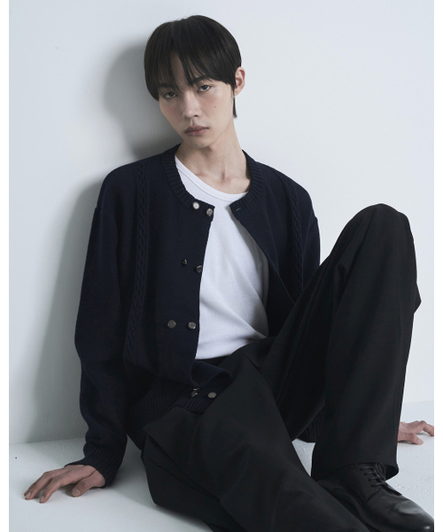 POKER FACE（ポーカーフェイス）の「BELLO CARDIGAN DARK NAVY（ニット/セーター・レディース・その他・46/48/50）」の3枚目の写真