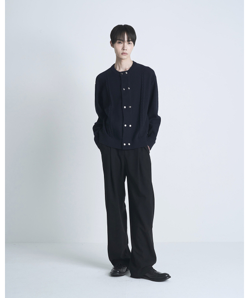 POKER FACE（ポーカーフェイス）の「BELLO CARDIGAN DARK NAVY（ニット/セーター・レディース・その他・46/48/50）」の4枚目の写真