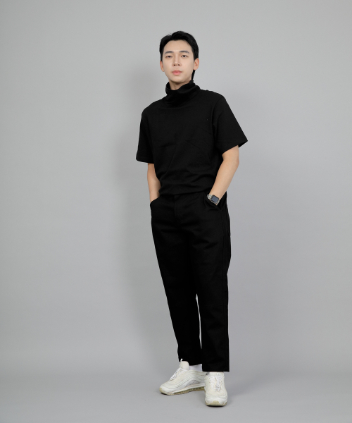 SAINTCREW(セントクルー)の「ワイドカッティングクロップハーフバンドパンツ WCH-327 ブラック(その他パンツ・メンズ・その他・MEDIUM/LARGE/X-LARGE)」の3枚目の写真