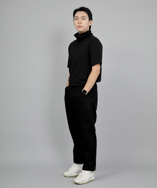 SAINTCREW(セントクルー)の「ワイドカッティングクロップハーフバンドパンツ WCH-327 ブラック(その他パンツ・メンズ・その他・MEDIUM/LARGE/X-LARGE)」の4枚目の写真
