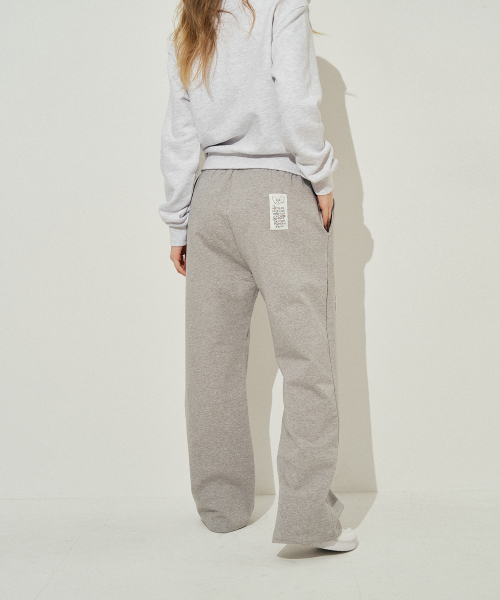 SARANAGI（サラナギ）の「SE055-SWETPANTS (melange)（スウェットパンツ・レディース・グレー・FREE）」の2枚目の写真