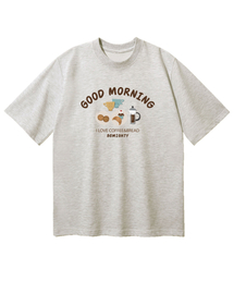 コーヒー＆ブレッドオーバーフィット半袖Tシャツ[オートミール]