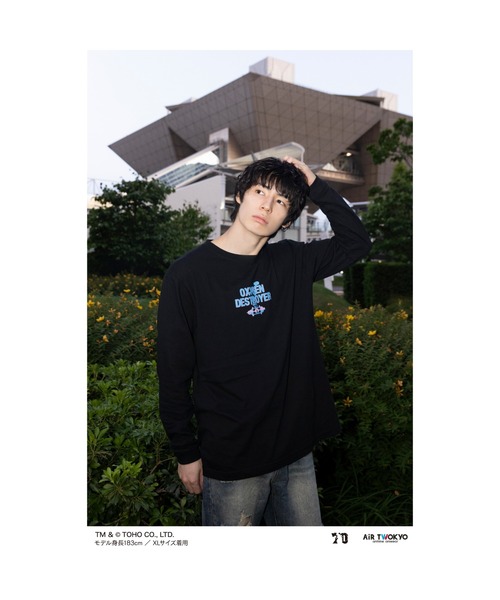AIR TWOKYO(エアトゥーキョー)の「ゴジラ 70 周年記念 平成・VS シリーズ キャラクターイラストロングスリーブ T シャツ 3(ゴジラ VS デストロイア)(Tシャツ/カットソー・メンズ・ブラック・X-LARGE/LARGE/MEDIUM)」の1枚目の写真