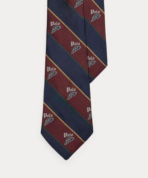 セール】ヴィンテージインスパイアード ストライプド シルク ロゴ