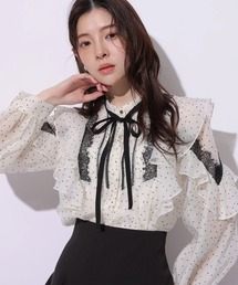 Rirandture | ドットラッフルブラウス(シャツ/ブラウス)