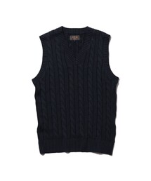 BEAMS PLUS（ビームスプラス）の「V-Neck Vest Cable（ニット/セーター）」