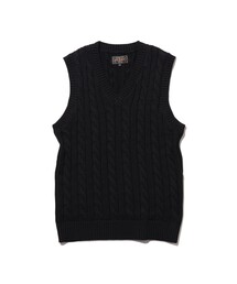 BEAMS PLUS（ビームスプラス）の「V-Neck Vest Cable（ニット/セーター）」