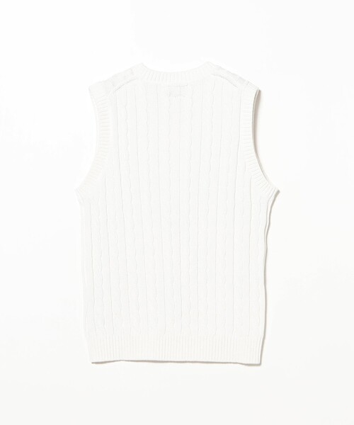 BEAMS PLUS(ビームスプラス)の「V-Neck Vest Cable(ニット/セーター・メンズ・ブラウン/ブルー/ベージュ/ホワイト/ネイビー/イエロー/グレー/オリーブ/ブラック/レッド・SMALL/MEDIUM/X-LARGE/LARGE)」の22枚目の写真