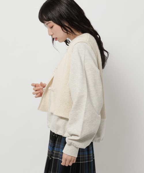 niko and（ニコアンド）の「チャイナニットベスト（ベスト）」 - WEAR