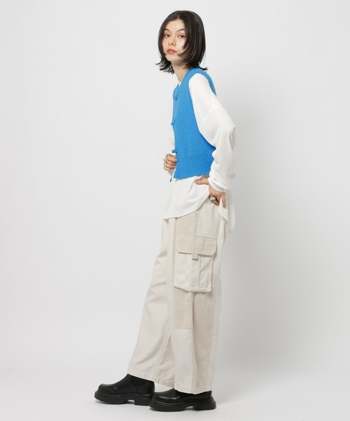 niko and（ニコアンド）の「チャイナニットベスト（ベスト）」 - WEAR