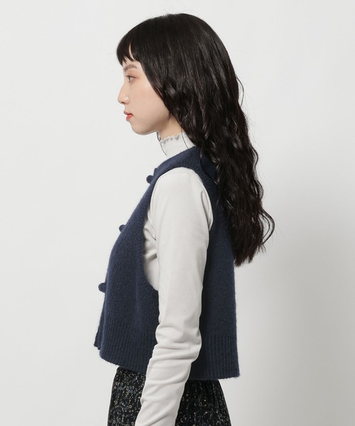 niko and（ニコアンド）の「チャイナニットベスト（ベスト）」 - WEAR