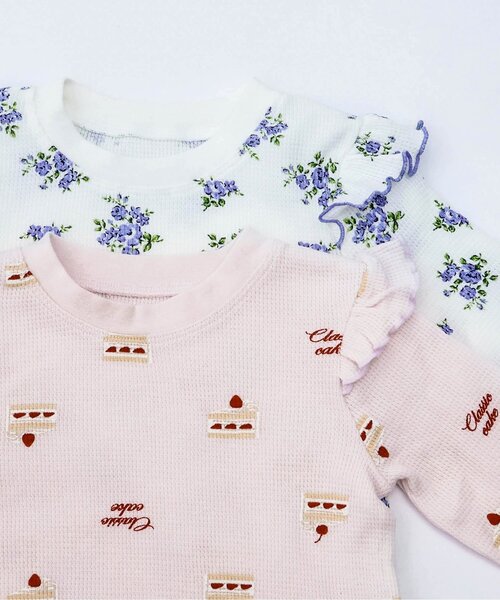 apres les cours（アプレレクール）の「花・ケーキ柄パジャマ（ルームウェア/パジャマ・キッズ・ピンク/その他3・130/120/110/100/90/80）」の19枚目の写真