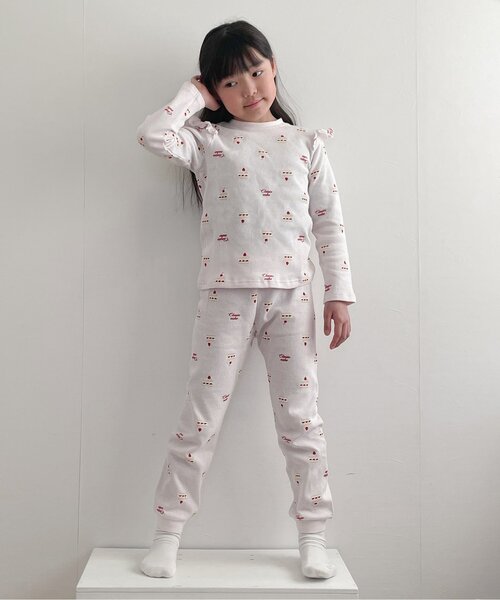 apres les cours（アプレレクール）の「花・ケーキ柄パジャマ（ルームウェア/パジャマ・キッズ・ピンク/その他3・130/120/110/100/90/80）」の3枚目の写真