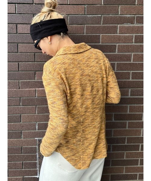 ELCHELE（エルチェレ）の「BtoF COZY CUTSEW SHIRT（Tシャツ/カットソー・レディース・グレー/イエロー・FREE）」の5枚目の写真