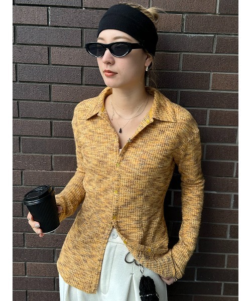 ELCHELE（エルチェレ）の「BtoF COZY CUTSEW SHIRT（Tシャツ/カットソー・レディース・グレー/イエロー・FREE）」の3枚目の写真