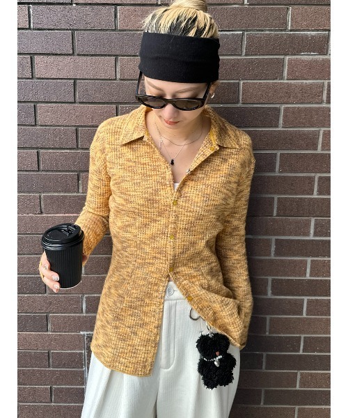 ELCHELE（エルチェレ）の「BtoF COZY CUTSEW SHIRT（Tシャツ/カットソー・レディース・グレー/イエロー・FREE）」の4枚目の写真