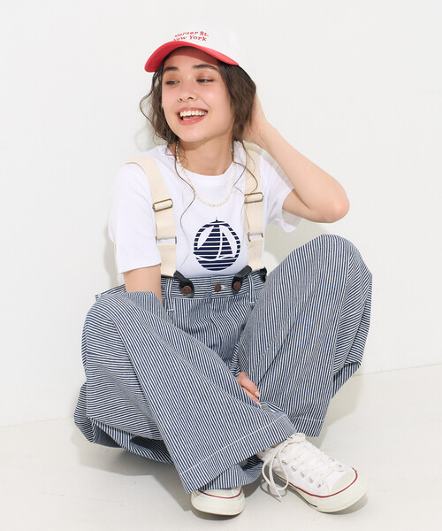 FREAK'S STORE（フリークスストア）の「RED KAP × FREAK'S STORE/レッドキャップ 別注 サスペンダー付き ビッグ 2タック デニムパンツ＜セットアップ対応＞/デニム サロペット（デニムパンツ・レディース・ブルー/ナチュラル/その他2/ネイビー・ﾌﾘ-）」の10枚目の写真