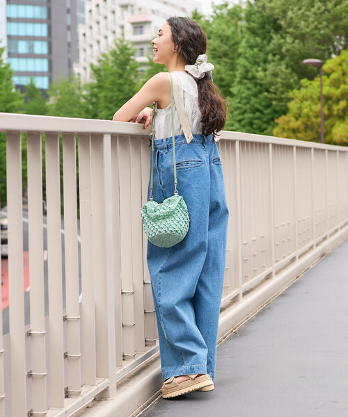 FREAK'S STORE（フリークスストア）の「RED KAP × FREAK'S STORE/レッドキャップ 別注 サスペンダー付き ビッグ 2タック デニムパンツ＜セットアップ対応＞/デニム サロペット（デニムパンツ・レディース・ブルー/ナチュラル/その他2/ネイビー・ﾌﾘ-）」の19枚目の写真