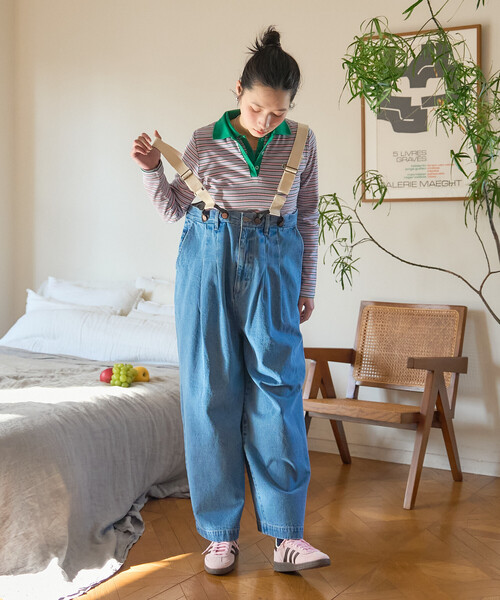 FREAK'S STORE（フリークスストア）の「＜セットアップ対応＞ RED KAP × FREAK'S STORE/レッドキャップ 別注 サスペンダー付き ビッグ 2タック デニムパンツ（デニムパンツ・レディース・ブルー/ナチュラル/その他2/ネイビー・ﾌﾘ-）」の13枚目の写真
