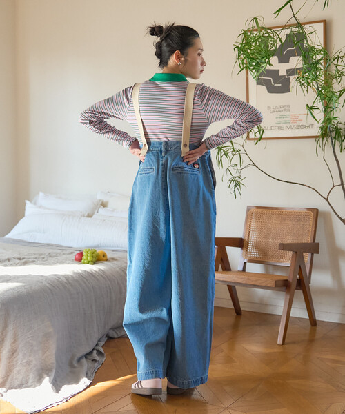 FREAK'S STORE（フリークスストア）の「＜セットアップ対応＞ RED KAP × FREAK'S STORE/レッドキャップ 別注 サスペンダー付き ビッグ 2タック デニムパンツ（デニムパンツ・レディース・ブルー/ナチュラル/その他2/ネイビー・ﾌﾘ-）」の16枚目の写真