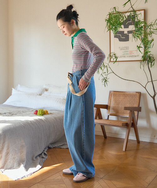 FREAK'S STORE（フリークスストア）の「＜セットアップ対応＞ RED KAP × FREAK'S STORE/レッドキャップ 別注 サスペンダー付き ビッグ 2タック デニムパンツ（デニムパンツ・レディース・ブルー/ナチュラル/その他2/ネイビー・ﾌﾘ-）」の19枚目の写真