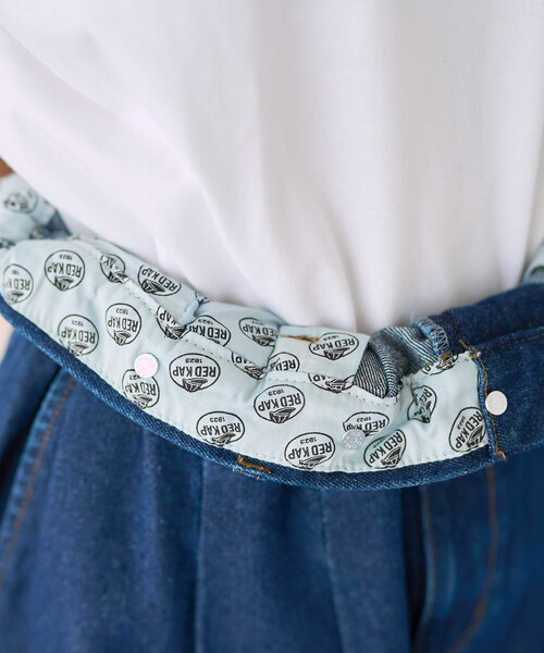 FREAK'S STORE（フリークスストア）の「RED KAP × FREAK'S STORE/レッドキャップ 別注 サスペンダー付き ビッグ 2タック デニムパンツ＜セットアップ対応＞/デニム サロペット（デニムパンツ・レディース・ブルー/ナチュラル/その他2/ネイビー・ﾌﾘ-）」の7枚目の写真