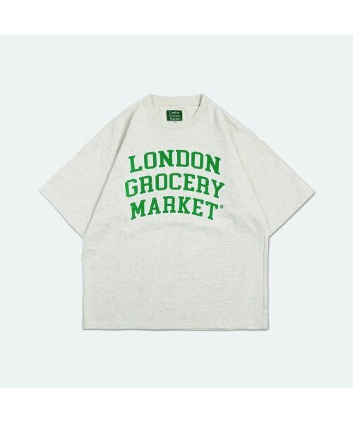 LONDON GROCERY MARKET(ロンドングローサリーマーケット)の「College Logo Heavyweight SS Tee (Oatmeal)(Tシャツ/カットソー・メンズ・その他・S/M)」の1枚目の写真