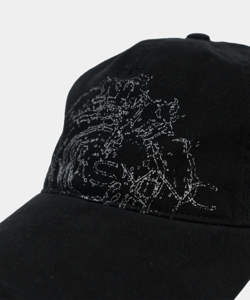 SLOWACID（スローアシッド）の「ウォッシュドアーケインボールキャップ[ブラック]（キャップ・レディース・その他・FREE）」の2枚目の写真
